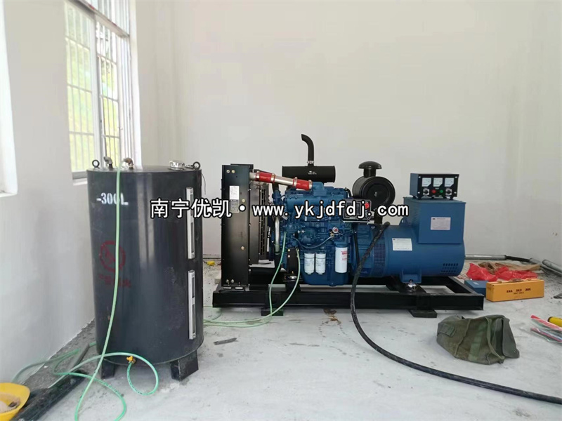 2023年5月22日，100kw玉柴發(fā)電機組來賓項目到貨安裝